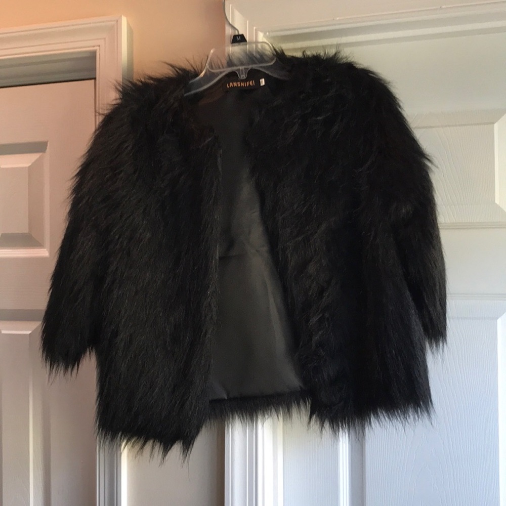 Faux fur jacket